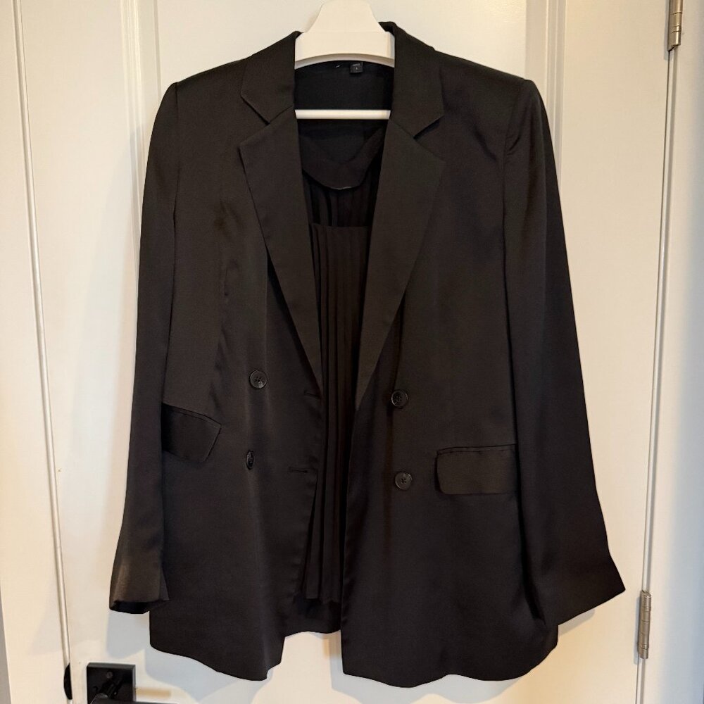 Express Shiny Polyester Blazer - Size Large - image 1